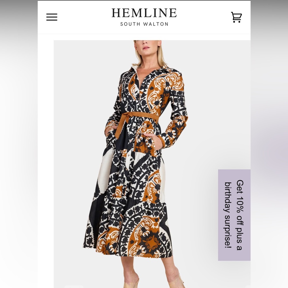 Sofia Maxi Brown, Black and White Dress! Perfect for showers and weddings